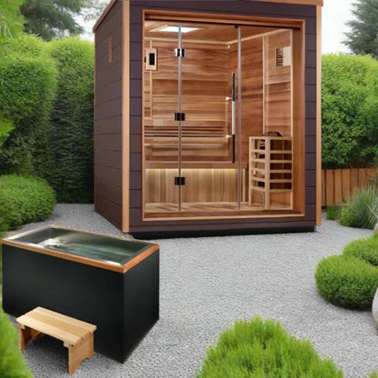 Golden Designs Drammen 3-Person Traditional Outdoor Sauna GDI-8203-01