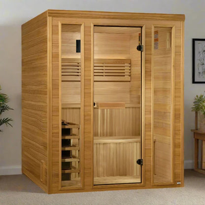 Golden Designs Engelberg 6-Person Traditional Indoor Sauna GDI-7030-01