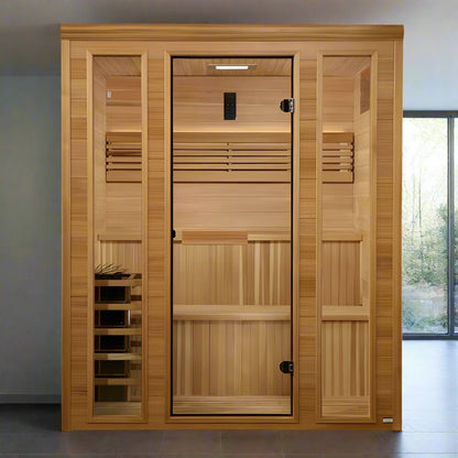 Golden Designs Engelberg 6-Person Traditional Indoor Sauna GDI-7030-01