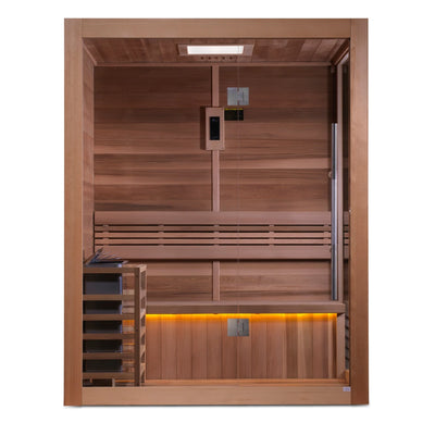 Golden Designs Hanko 3 Person Traditional Indoor Sauna