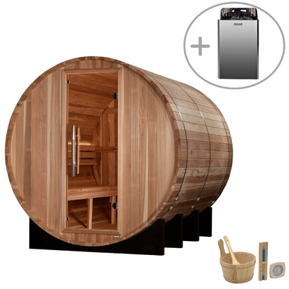 Golden Designs Klosters 6-Person Outdoor Barrel Sauna GDI-B006-01