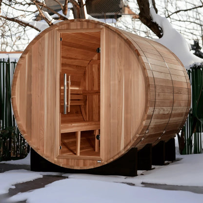 Golden Designs Klosters 6-Person Outdoor Barrel Sauna GDI-B006-01