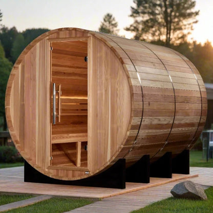 Golden Designs Klosters 6-Person Outdoor Barrel Sauna GDI-B006-01