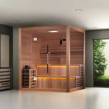 Golden Designs Kuusamo 6-Person Traditional Indoor Sauna GDI-7206-01