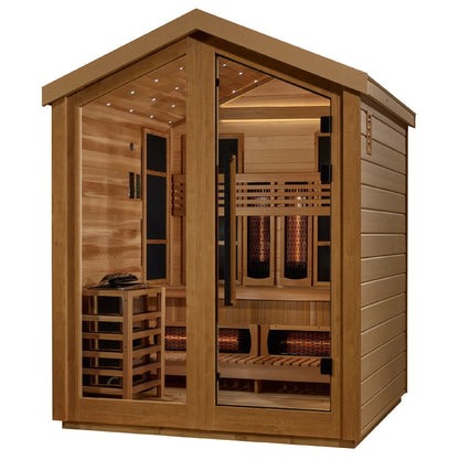 Golden Designs Loviisa 3-Person Hybrid Outdoor Sauna GDI-8523-01