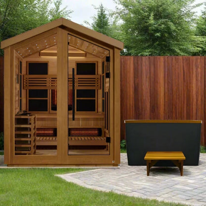 Golden Designs Loviisa 3-Person Hybrid Outdoor Sauna GDI-8523-01
