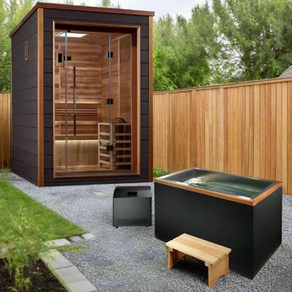 Golden Designs Narvik 2-Person Traditional Outdoor Sauna GDI-8202-01