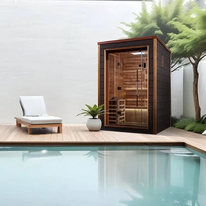 Golden Designs Narvik 2-Person Traditional Outdoor Sauna GDI-8202-01