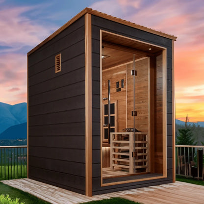Golden Designs Nora 2-Person Hybrid Outdoor Sauna GDI-8222-01