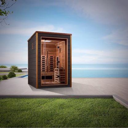 Golden Designs Nora 2-Person Hybrid Outdoor Sauna GDI-8222-01