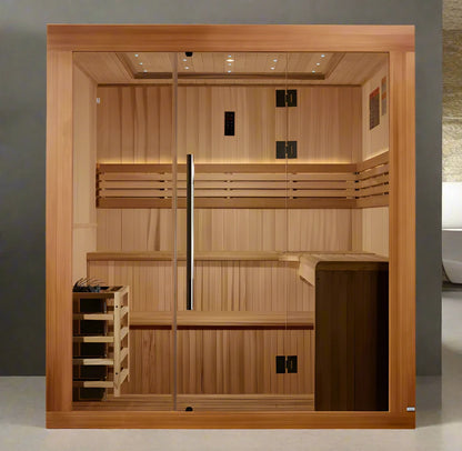 Golden Designs Osla 6-Person Traditional Indoor Sauna GDI-7689-02