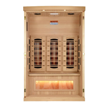Golden Designs Reserve Edition 2-Person Full Spectrum Indoor Infrared Sauna GDI-8020-03