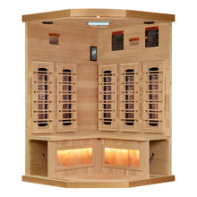 Golden Designs Reserve Edition 3-Person Corner Full Spectrum Indoor Infrared Sauna GDI-8035-03