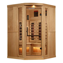 Golden Designs Reserve Edition 3-Person Corner Full Spectrum Indoor Infrared Sauna GDI-8035-03