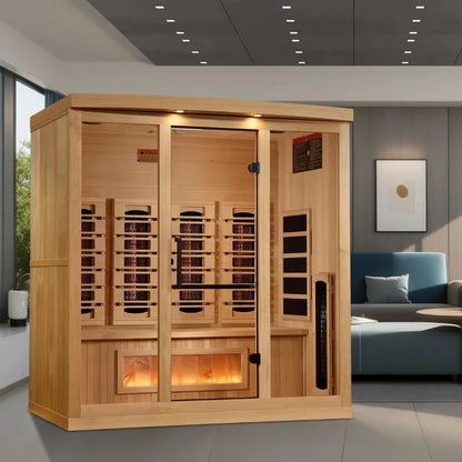 Golden Designs Reserve Edition 4-Person Full Spectrum Indoor Infrared Sauna GDI-8040-03