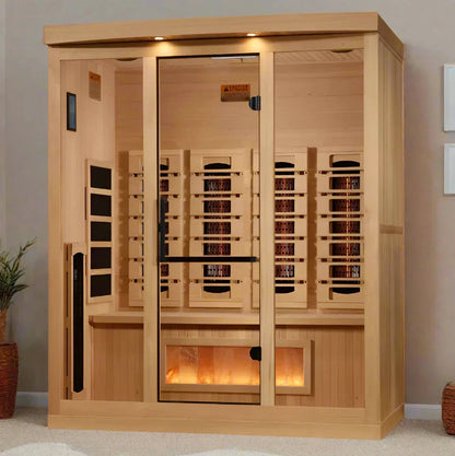 Golden Designs Reserve Edition 4-Person Full Spectrum Indoor Infrared Sauna GDI-8040-03