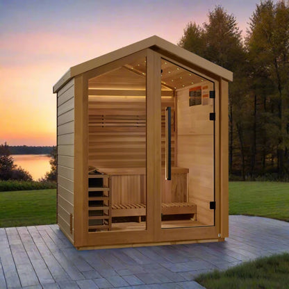 Golden Designs Savonlinna 3-Person Traditional Outdoor Sauna GDI-8503-01