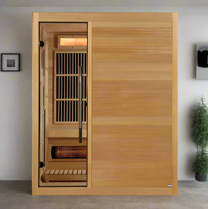 Golden Designs Soria 3-Person Hybrid Indoor Sauna GDI-8330-01