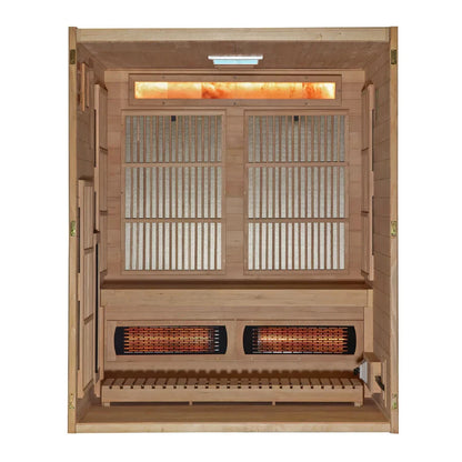 Golden Designs Soria 3-Person Hybrid Indoor Sauna GDI-8330-01