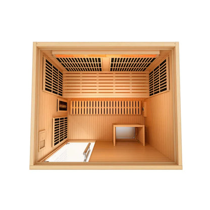 Golden Designs Soria 3-Person Hybrid Indoor Sauna GDI-8330-01