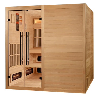 Golden Designs Toledo 6-Person Hybrid Indoor Sauna GDI-8360-01