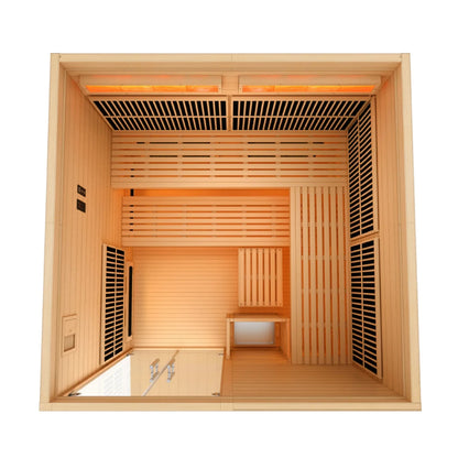 Golden Designs Toledo 6-Person Hybrid Indoor Sauna GDI-8360-01