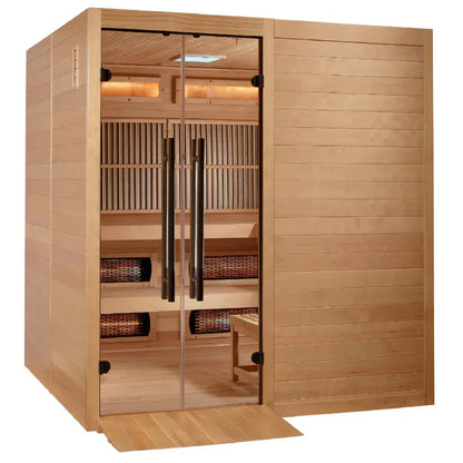 Golden Designs Toledo 6-Person Hybrid Indoor Sauna GDI-8360-01