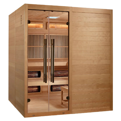 Golden Designs Toledo 6-Person Hybrid Indoor Sauna GDI-8360-01