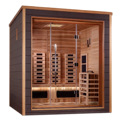 Golden Designs Visby 3-Person Hybrid Outdoor Sauna GDI-8223-01