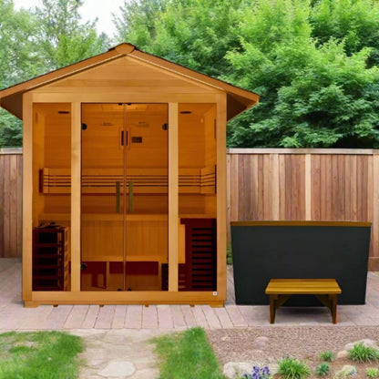 Golden Designs Vorarlberg 5-Person Traditional Outdoor Sauna GDI-8105-01
