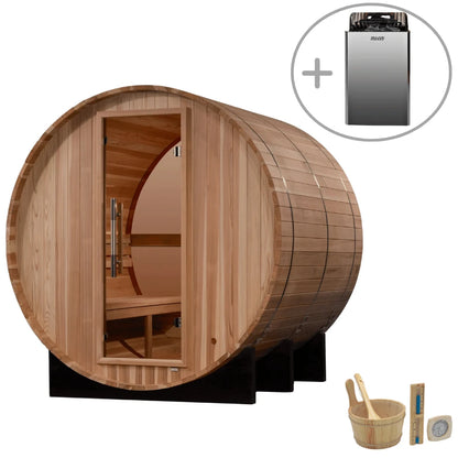 Golden Designs Zurich 4-Person Outdoor Barrel Sauna GDI-B024-01