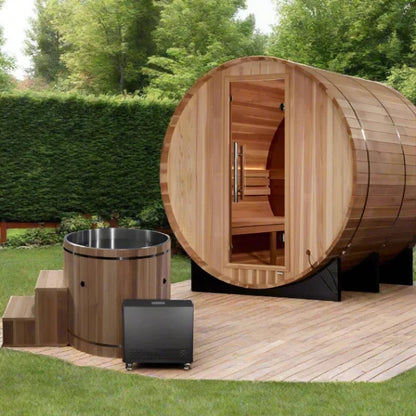 Golden Designs Zurich 4-Person Outdoor Barrel Sauna GDI-B024-01