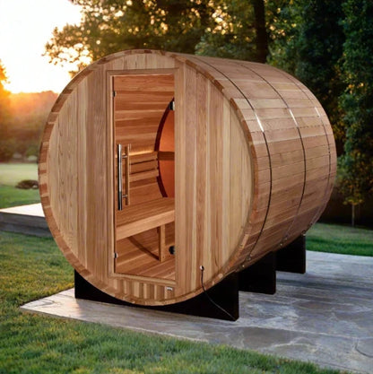 Golden Designs Zurich 4-Person Outdoor Barrel Sauna GDI-B024-01