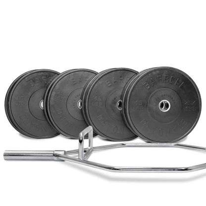 Barbell Standard Specialty Bar & Weight Set Bundle Builder