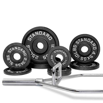 Barbell Standard Specialty Bar & Weight Set Bundle Builder