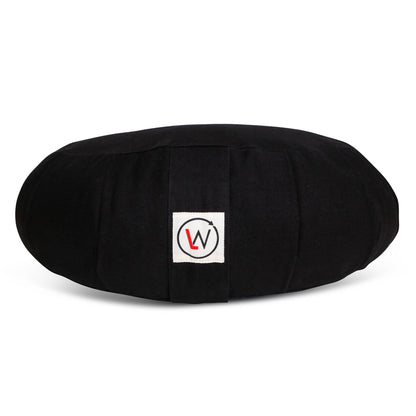 Black beret with white LW logo patch.