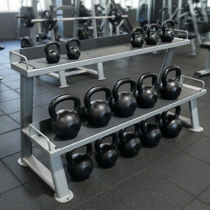 Muscle D Fitness 2-Tier Kettlebell Rack