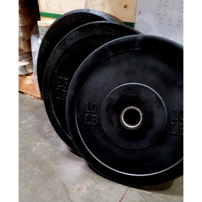 Muscle D Fitness Classic Bumper Plates With Center Steel Hub