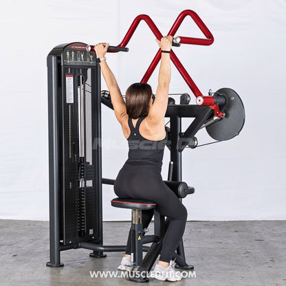 Muscle D Fitness Classic V2 Selectorized Rotary Lat Pulldown