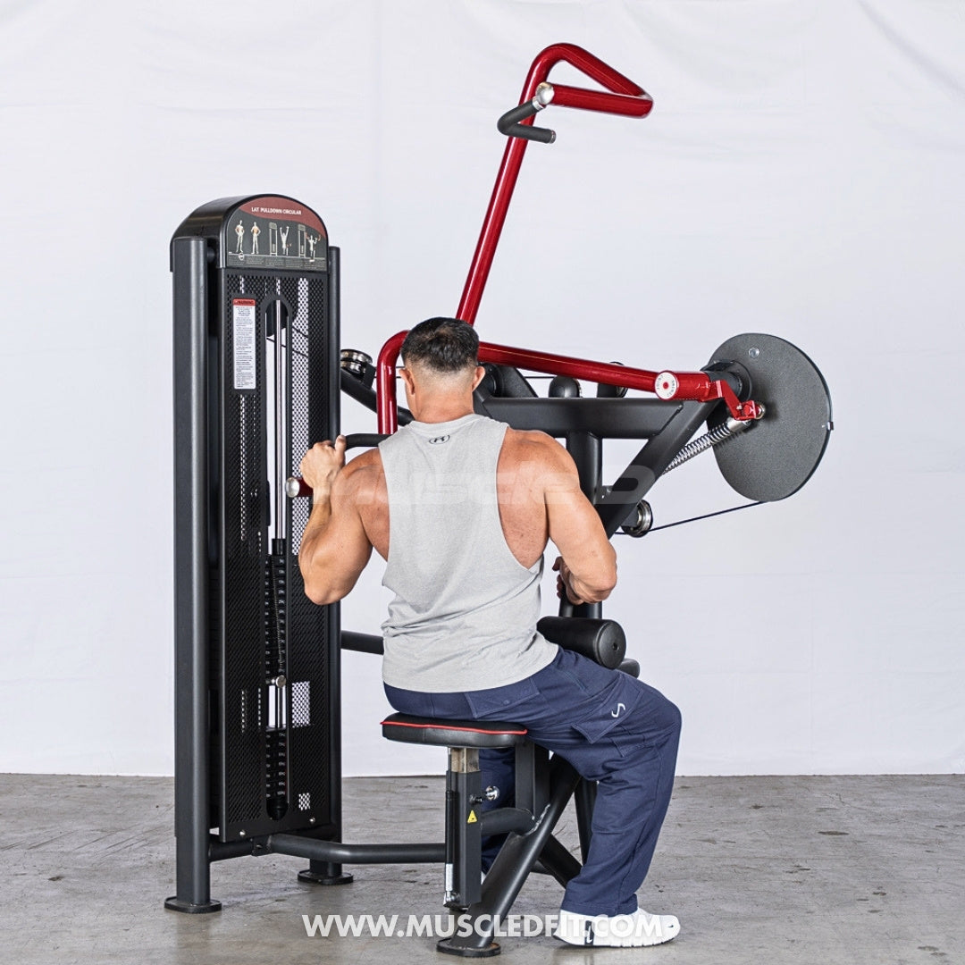 Muscle D Fitness Classic V2 Selectorized Rotary Lat Pulldown