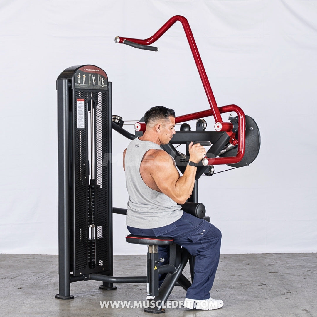 Muscle D Fitness Classic V2 Selectorized Rotary Lat Pulldown