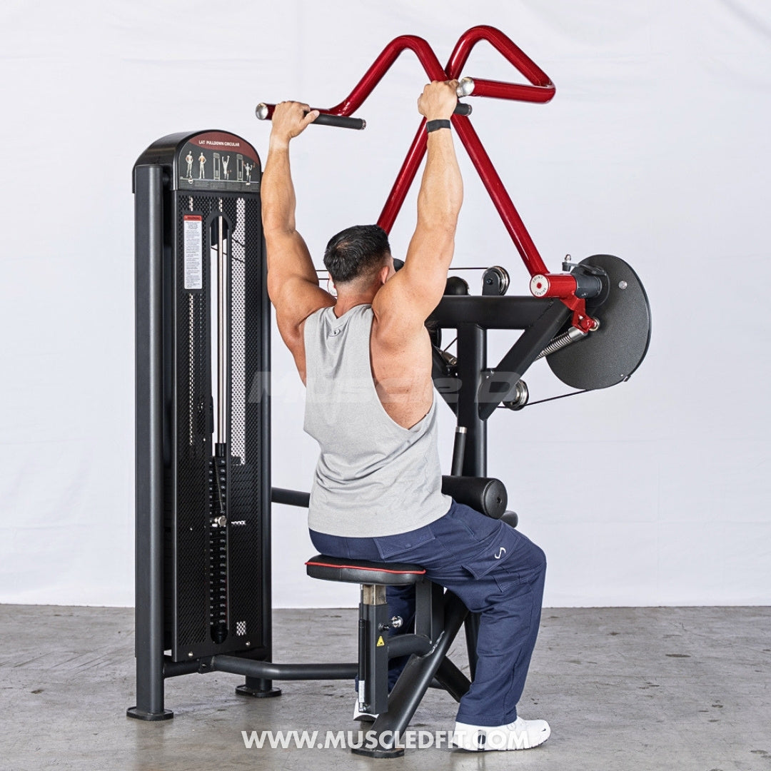 Muscle D Fitness Classic V2 Selectorized Rotary Lat Pulldown