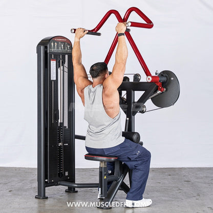 Muscle D Fitness Classic V2 Selectorized Rotary Lat Pulldown