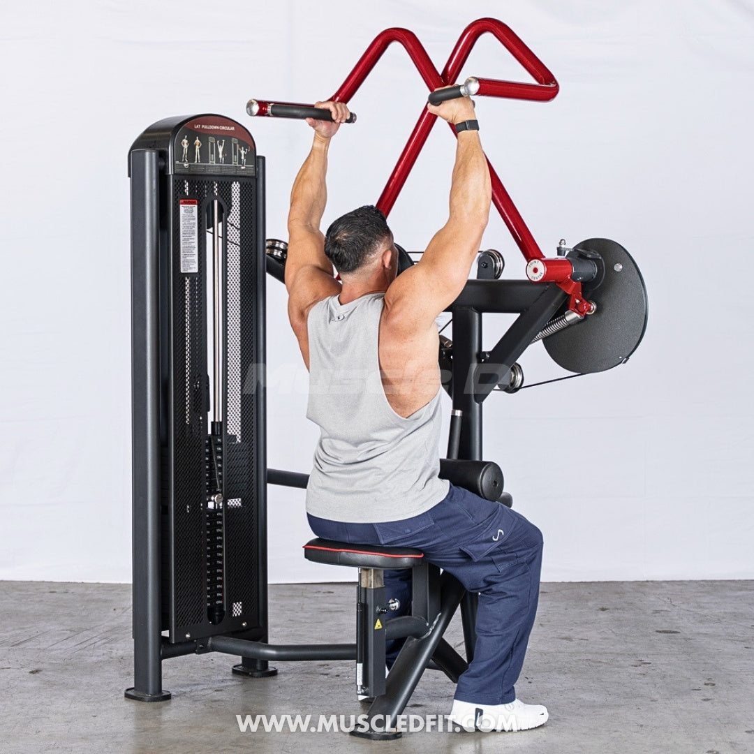 Muscle D Fitness Classic V2 Selectorized Rotary Lat Pulldown