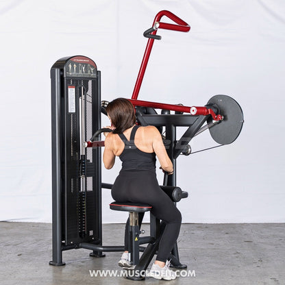 Muscle D Fitness Classic V2 Selectorized Rotary Lat Pulldown
