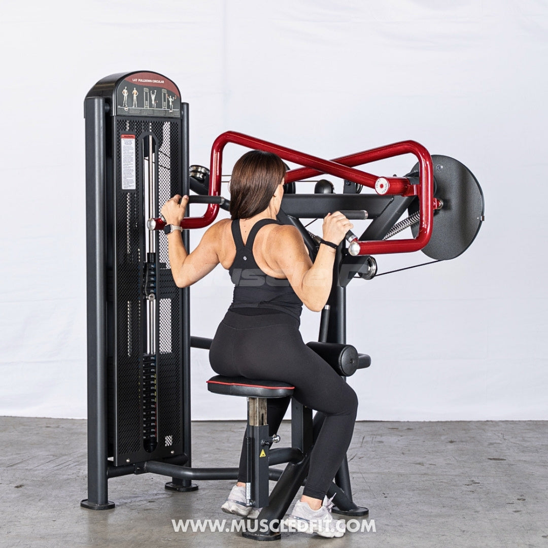 Muscle D Fitness Classic V2 Selectorized Rotary Lat Pulldown