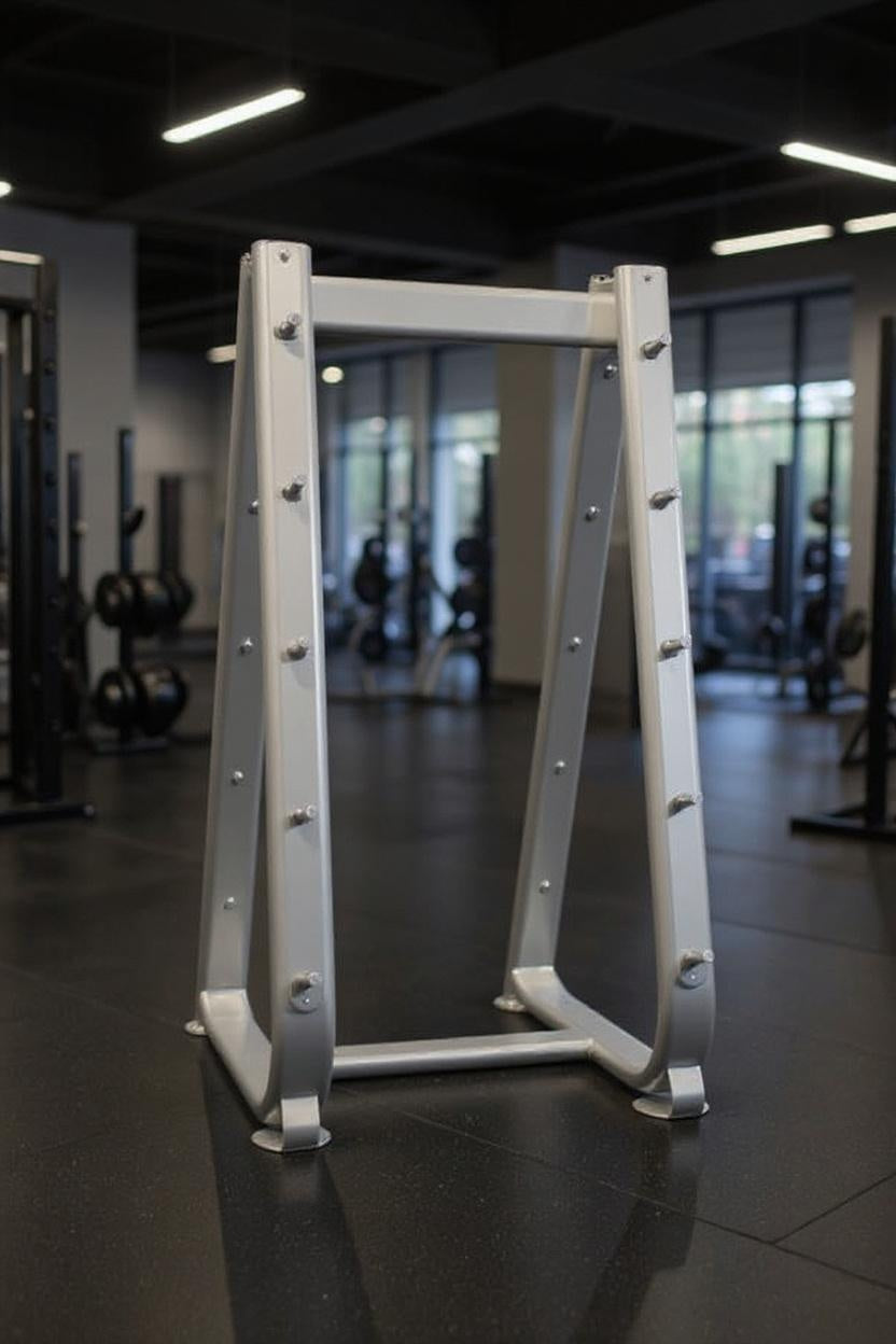 Muscle D Fitness Elite 10-Bar Fixed Barbell Rack