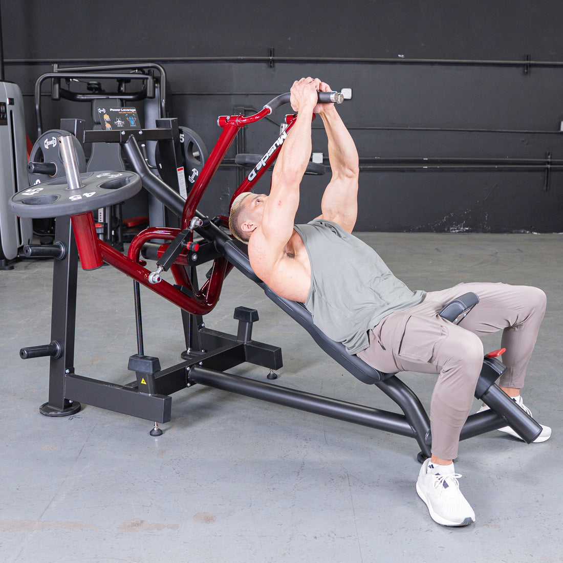 Muscle D Fitness Power Leverage V2 Incline Pec Fly