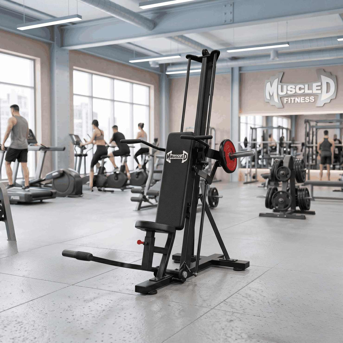 Muscle D Fitness Power Leverage V2 Linear Bearing Shoulder Press