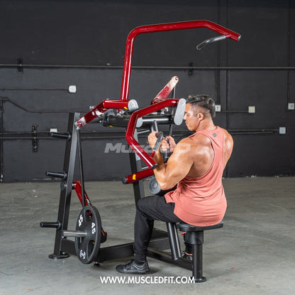 Muscle D Fitness Power Leverage V2 Rotary Lat Pulldown